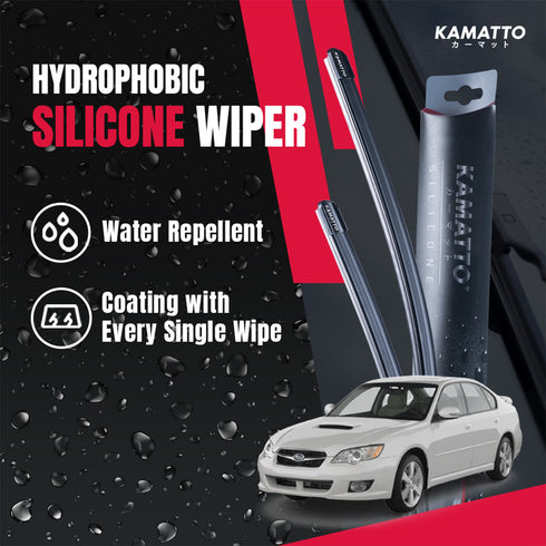 Kamatto Wiper Subaru Legacy GT (2003-2009) Hydrophobic Silicone Water Repelling Coating
