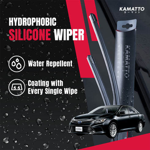 Kamatto Wiper Toyota Camry Hybrid XV50 (2013-2018) Hydrophobic Silicone Water Repelling Coating