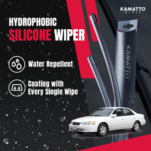 Kamatto Wiper Toyota Camry XV20 (1999-2001) Hydrophobic Silicone Water Repelling Coating