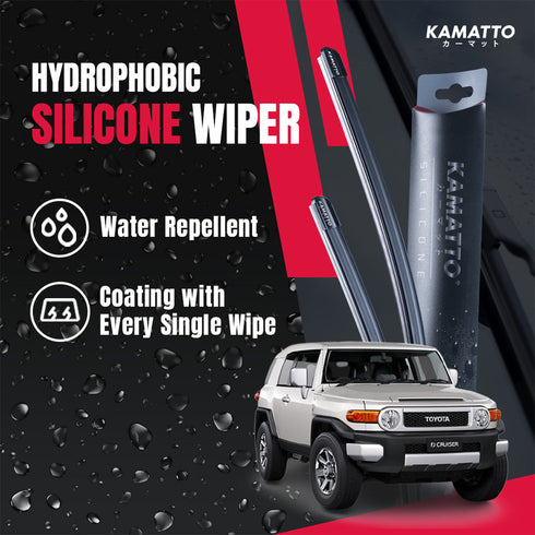 Kamatto Wiper Toyota FJ Cruiser (2010-2016) Hydrophobic Silicone Water Repelling Coating