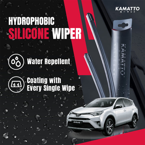 Kamatto Wiper Toyota Rav4 (2012-2017) Hydrophobic Silicone Water Repelling Coating