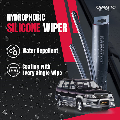 Kamatto Wiper Toyota Unser (1997-2007) Hydrophobic Silicone Water Repelling Coating