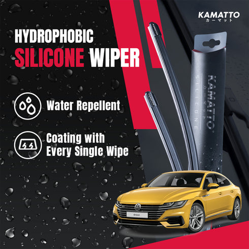 Kamatto Wiper Volkswagen Arteon 3H7 (2017-Present) Hydrophobic Silicone Water Repelling Coating