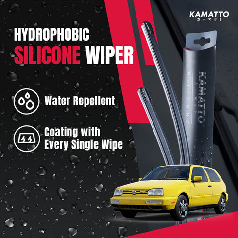 Kamatto Wiper Volkswagen Golf (MK3) 1991-1996 Hydrophobic Silicone Water Repelling Coating