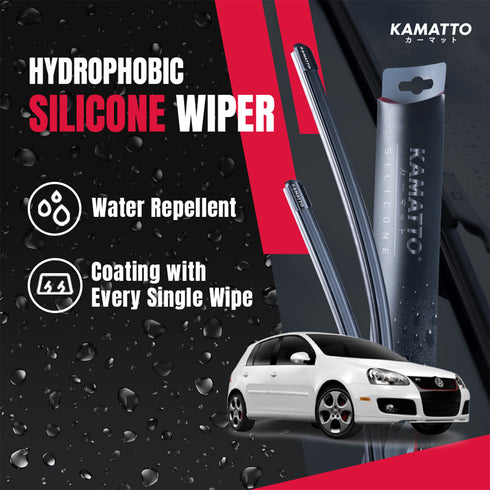 Kamatto Wiper Volkswagen Golf (MK5) 2003-2008 Hydrophobic Silicone Water Repelling Coating