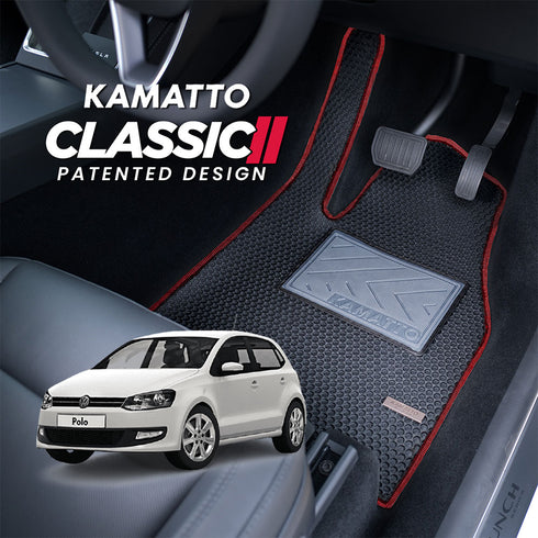 Kamatto Classic Volkswagen Polo Hatchback MK5 2011 - 2018 Car Floor Mat and Carpet