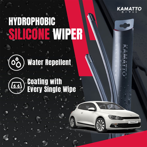 Kamatto Wiper Volkswagen Scirocco (2008-2017) Hydrophobic Silicone Water Repelling Coating