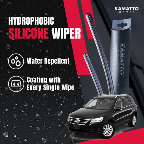 Kamatto Wiper Volkswagen Tiguan (2011-2016) Hydrophobic Silicone Water Repelling Coating