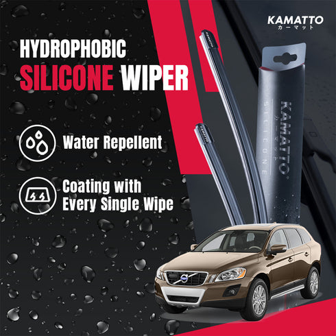 Kamatto Wiper Volvo XC60 T5 (2008-2017) Hydrophobic Silicone Water Repelling Coating
